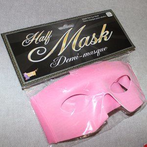 FREE WITH ANY BUY❤️Adult sized pink half mask costume cosplay sexy party bandit